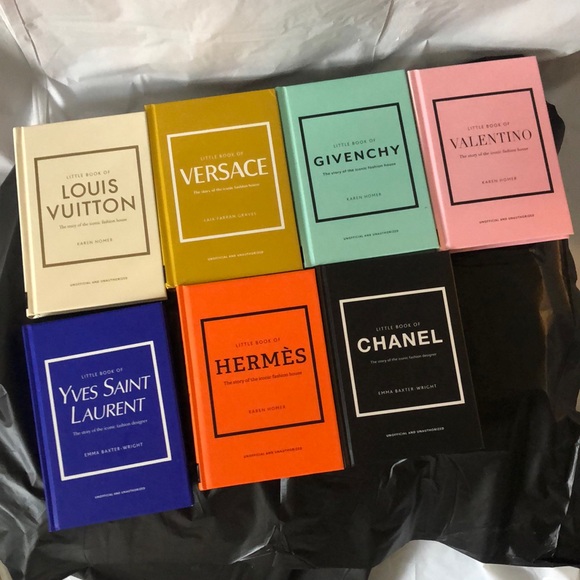Louis Vuitton Accessories - Luxury fashion books - set of 7 Hermes, LV, Valentino, YSL, Chanel, Versace …